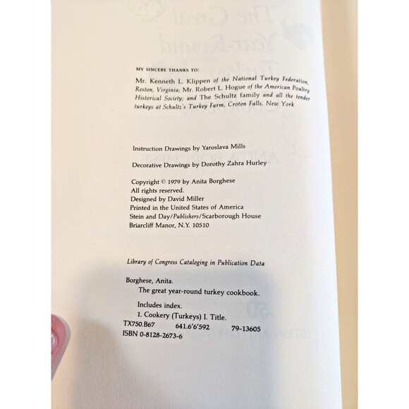 The Great Year-Round Turkey Cookbook by Anita Borghese HCDJ - Picture 8 of 11